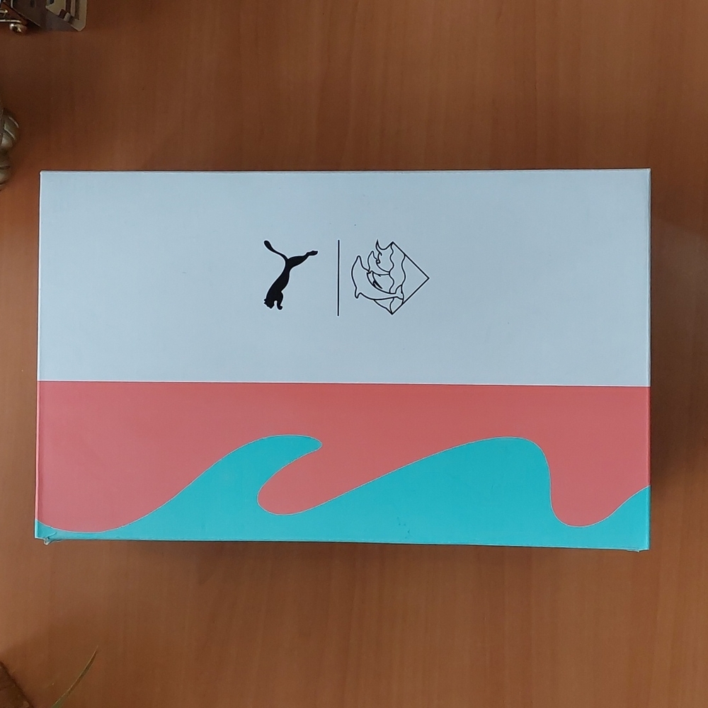 Puma Clyde Pink + Dolphin collection. Empty shoe box. No shoes included.